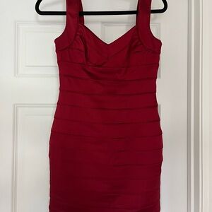 Lauren Ralph Lauren Red Bodycon Mini Dress